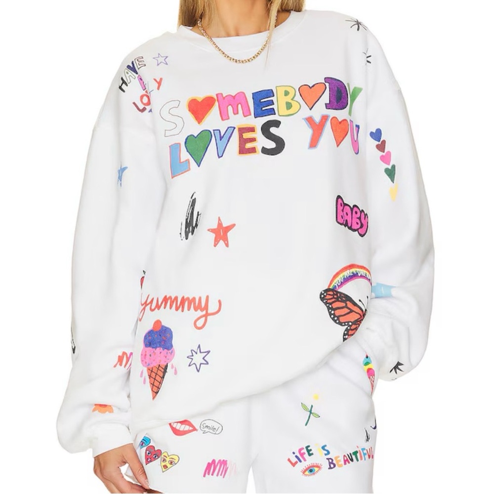 Mayfair x @iscreamcolour Somebody Loves You Crewneck L/XL